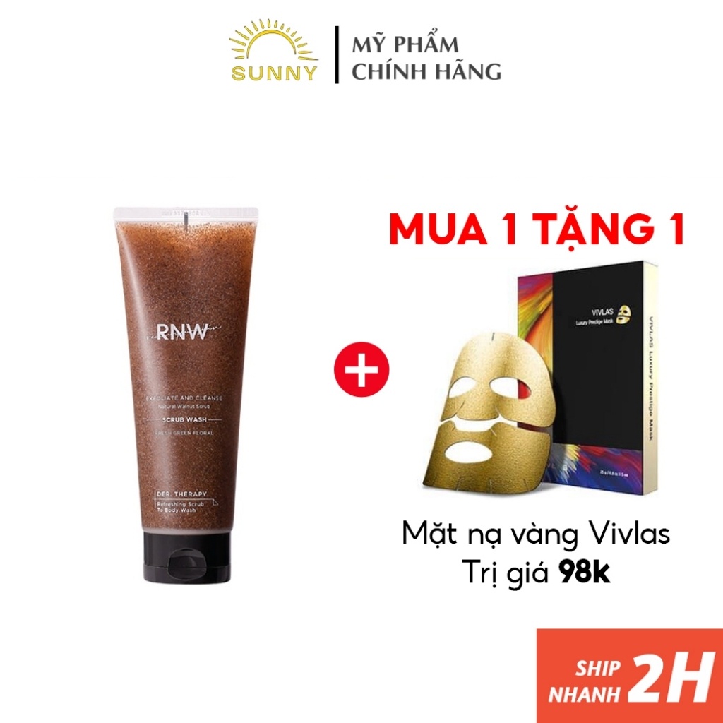 Tẩy da chết body RNW Scurb Wash 230ml nội địa Hàn Quốc cân bằng độ Ph, làm sáng mịn da