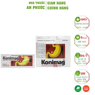 Gel bảo vệ dạ dày KONIMAG  ⚡ CAM KẾT CHẤT LƯỢNG ⚡Gel Dành Cho Người V.iê.m Dạ Dày Khó Tiêu( 30 gói)