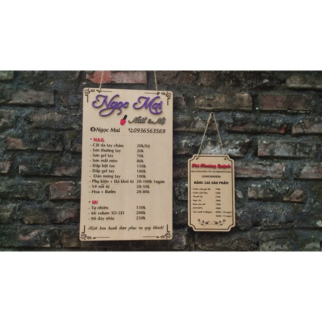 Bảng gỗ 35x45
