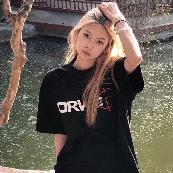 Chất Lượng Cao/Áo Thun Cotton / Vải Cotton / Áo Thun Dáng Rộng Oversize In Họa Tiết Sành Điệu Cho Nữ