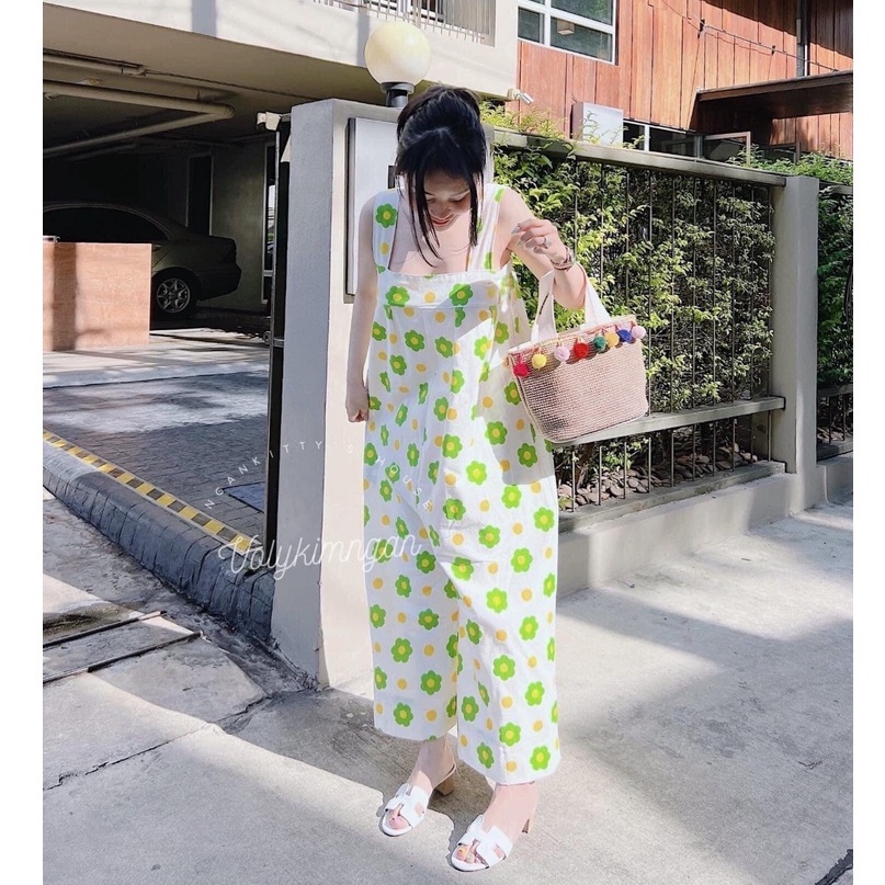 Jumpsuit Đồ Bay Dáng Rộng Màu Sắc Thời Trang Mùa Hè Cá Tính Thái Lan