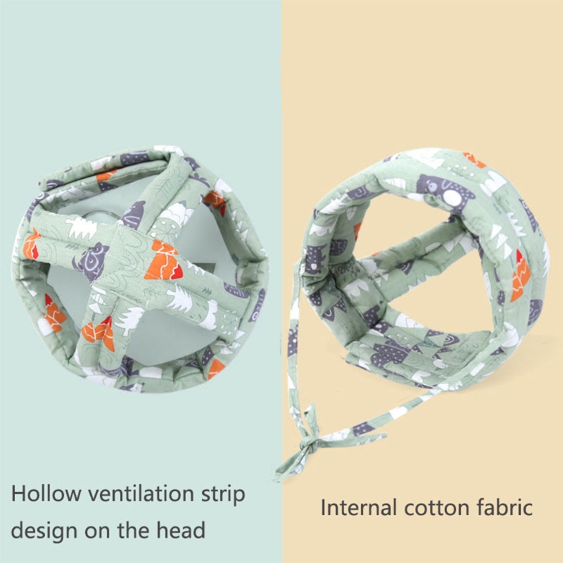 Mũ bảo hiểm vải cotton bảo vệ đầu chống va đập an toàn cho trẻ em