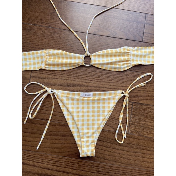Jeune Bikini - Hoạ tiết kẻ vàng