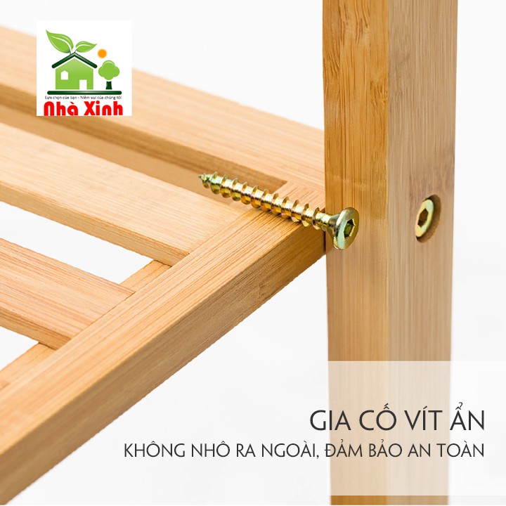 Tủ treo quần áo hình thang - Tủ mắc quần tre chắc chắn bản mới nhất KT : 140 x 130 x 40 cm ( Màu Vàng, Màu Nâu ) | BigBuy360 - bigbuy360.vn