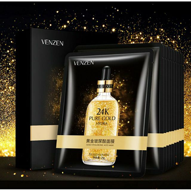 [RẺ VÔ ĐỊCH] Mặt Nạ Giấy Tình Chất Vàng 24K Venzen