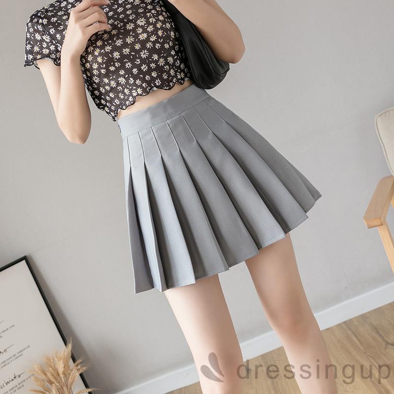 DRESSINGUP-Chân Váy Chữ A Lưng Cao Giữ Ấm Cho Nữ