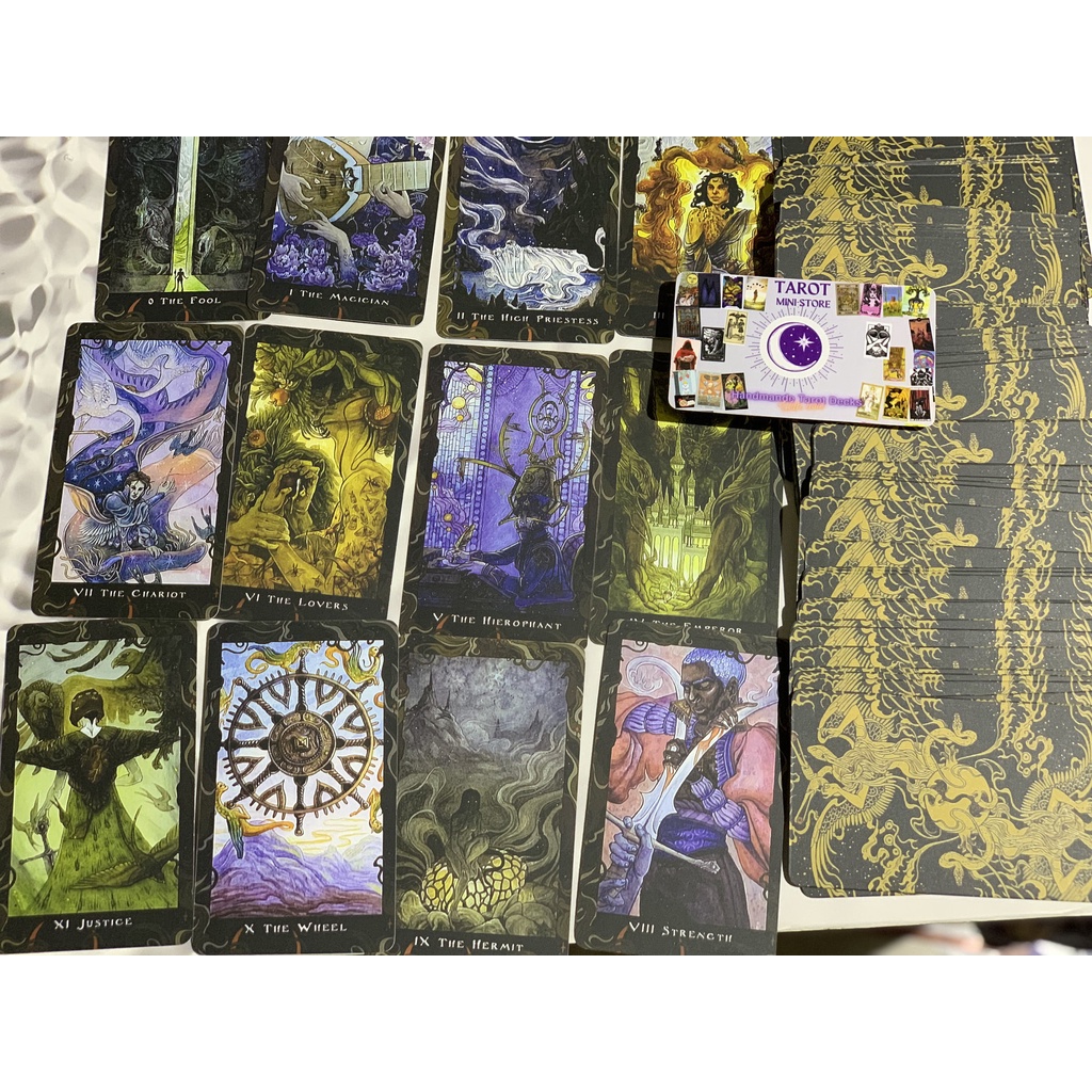 Bộ Bài Blood Moon Tarot Size Gốc, Chất Liệu Giấy Cao Cấp