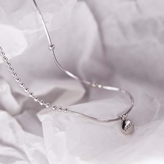 2022 Style Engraved Face Necklace with Lucky Letters