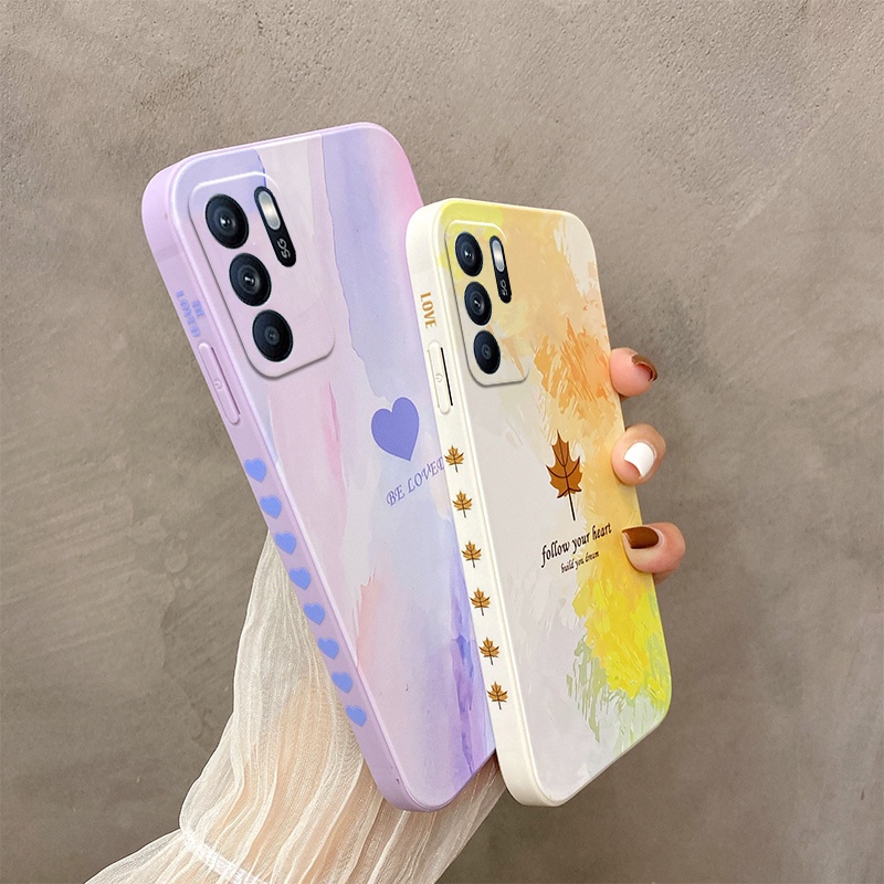 Ốp lưng điện thoại oppo reno 6z 5g Ốp Điện Thoại Mềm In Hình Tranh Sơn Dầu Cho Oppo Reno 6z 5g