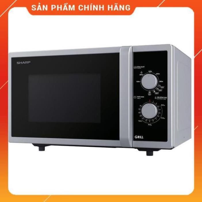 [Hỏa tốc 1 giờ] [FreeShip] Lò vi sóng cơ có nướng 23L Sharp R-G322VN-S, hàng chính hãng - BH 1 năm BM