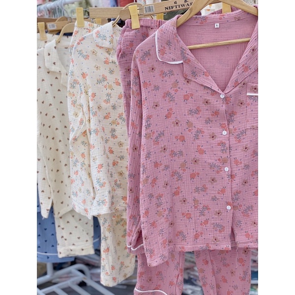 PIJAMAS muslinn TAY DÀI QUẦN DÀI ĐANG SALE | BigBuy360 - bigbuy360.vn