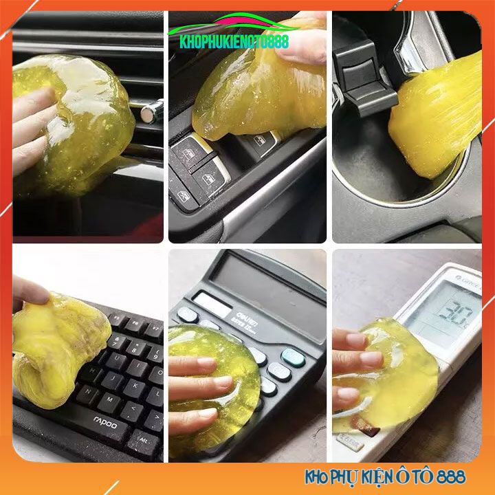 [ FREESHIP ] Gel Silicone Làm Sạch Bụi Bẩn Ô Tô Bàn Phím Máy Tính Dạng Túi 70g