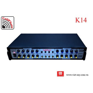 Đầu vang karaoke CaliPhate K14 - Karaoke 2 hàng nút, 4 Mic sẵn số lượng