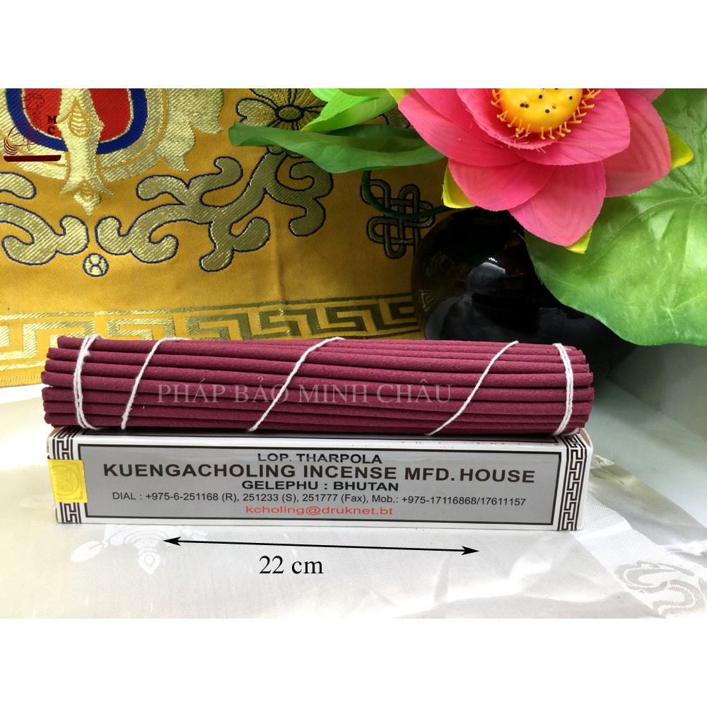 [PHÁP BẢO MINH CHÂU] Nhang Kuen 8 Cát Tường Bhutan (D2) - Xám (Bó)