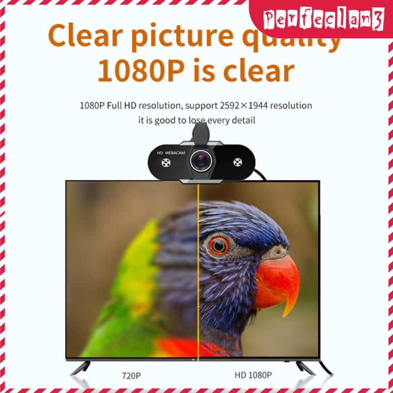 [Thássia Sport Store] USB HD Webcam Web Cam Camera for PC Laptop Desktop Computer | BigBuy360 - bigbuy360.vn