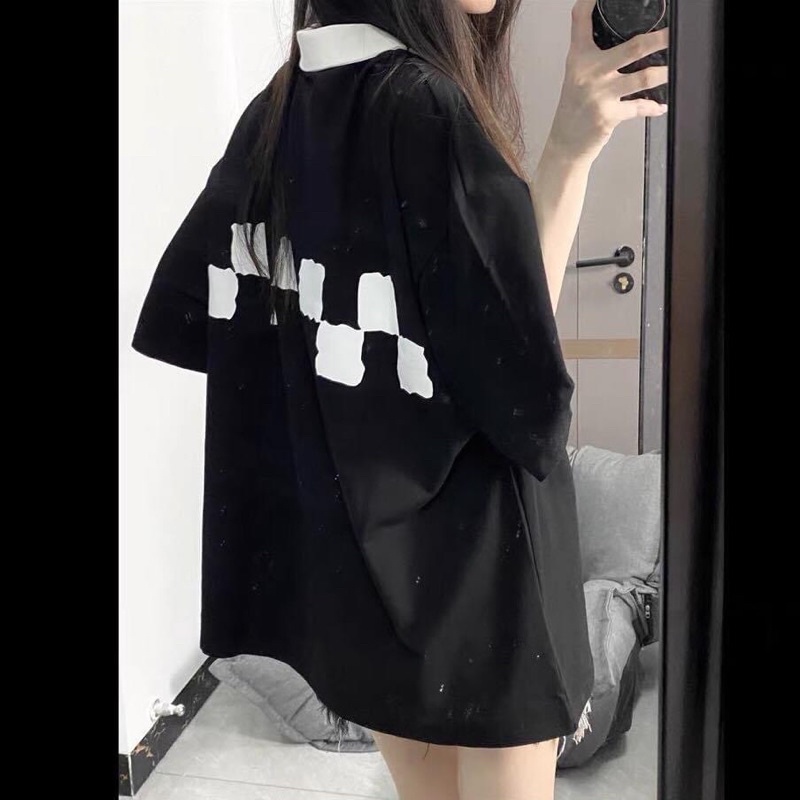 Áo Thun Polo Tay Ngắn Caro Unisex Kèm Ảnh Thật