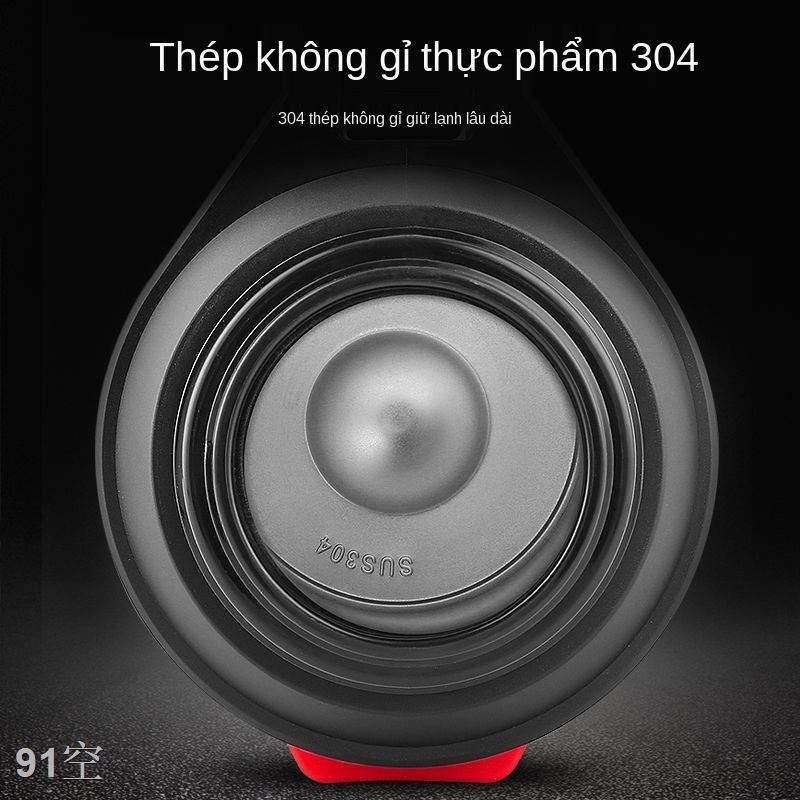 GCông trường thi nồi cách nhiệt dung tích lớn ngoài trời inox 304 nam nữ di động xe hơi bình nước phích gia đình