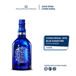 Rượu Chivas Regal 18 YO Blue Signature Nồng Độ Alc 40% 700ml Whisky Kèm Hộp