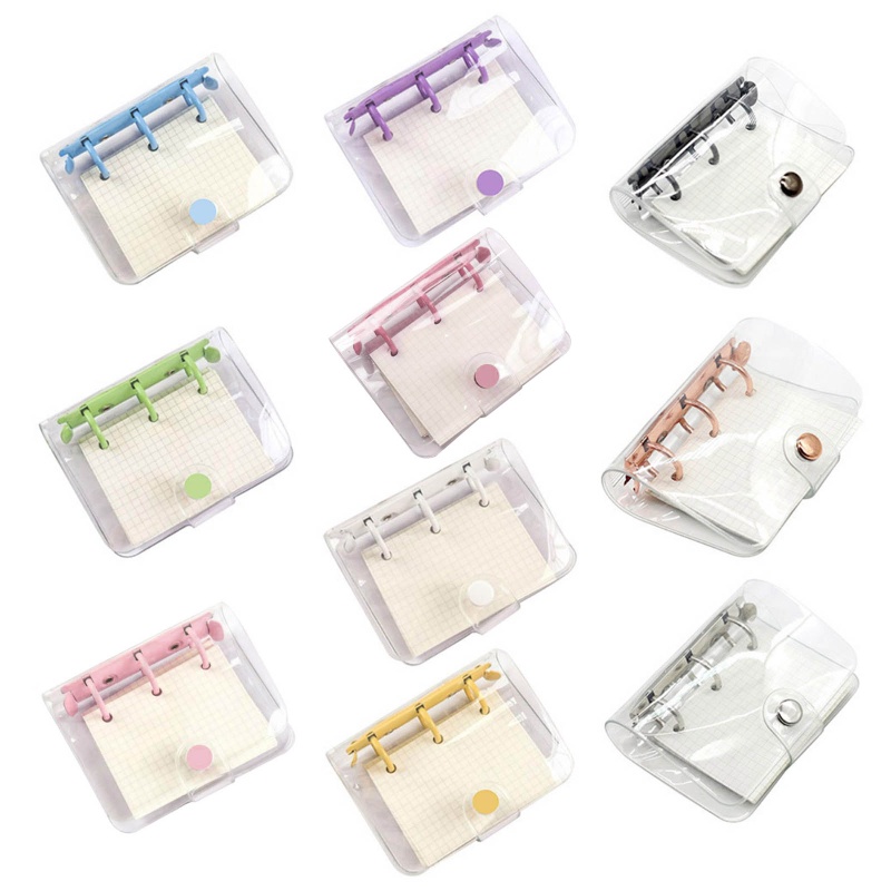 Sổ Tay 3 Lỗ Mini Bằng PVC Trong Suốt Tiện Dụng