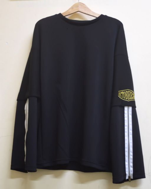 Áo tay dài Player phối zip | BigBuy360 - bigbuy360.vn