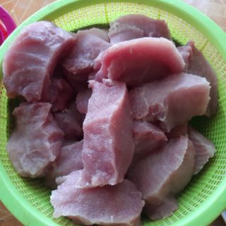 Chà bông heo sạch nhà làm