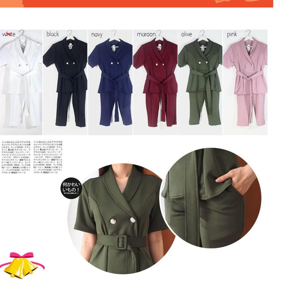 Bộ Jumpsuit Cotton 7 Món Thời Trang Công Sở Cho Nữ Js 954x