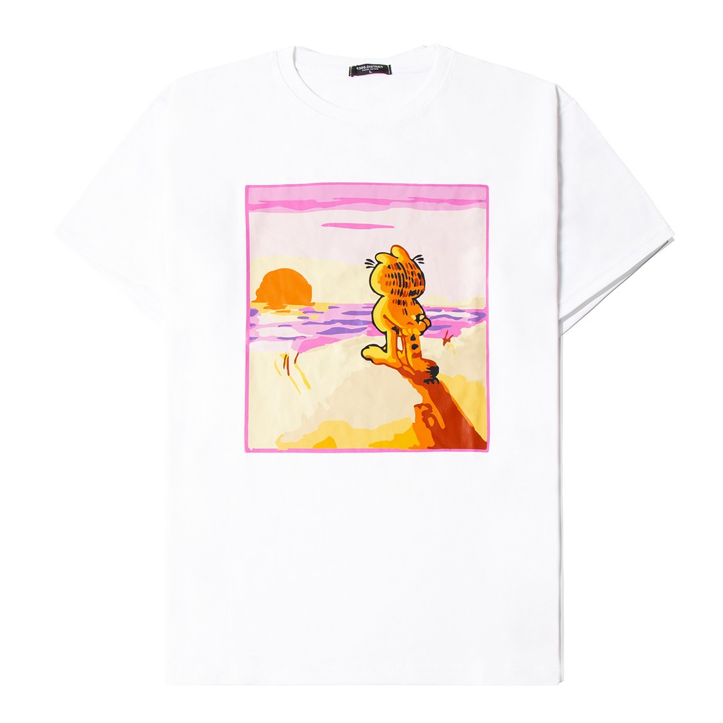 Áo Thun Garfield Cat Màu Trắng
