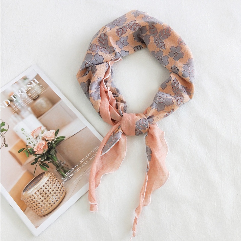 Khăn Choàng Cổ Mềm Đa Năng In Họa Tiết Hoa Dành Cho Nữ Đi Biển