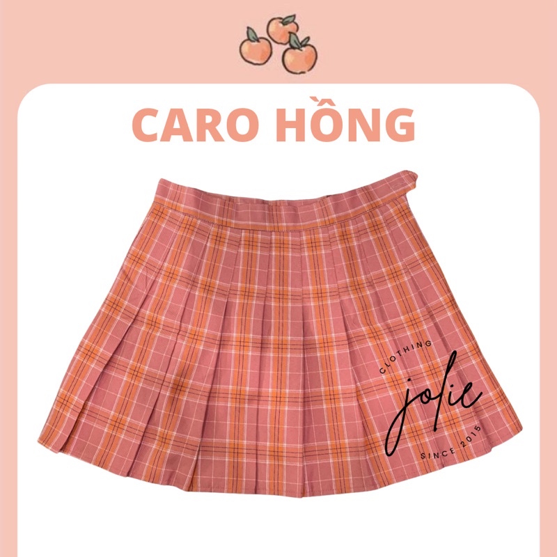 Chân váy tennis xếp ly kẻ caro dáng ngắn chữ A phong cách Hàn Quốc nhiều màu sắc rực rỡ hoạ tiết sọc