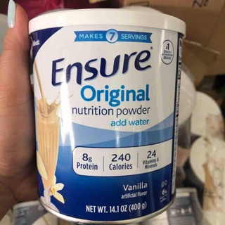 Sữa bột ensure 400gr của mỹ