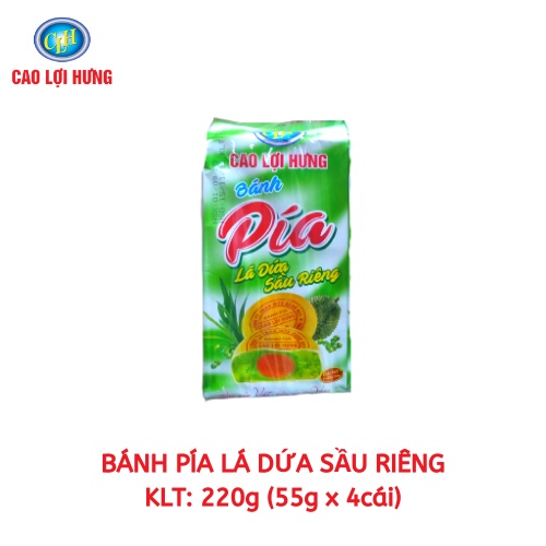 [TÚI 4 CÁI] BÁNH PÍA LÁ DỨA SẦU RIÊNG 55G