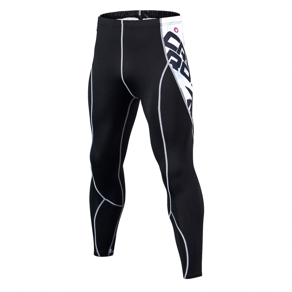 Quần legging thể thao HUQISHA thấm hút mồ hôi nhanh dành cho nam