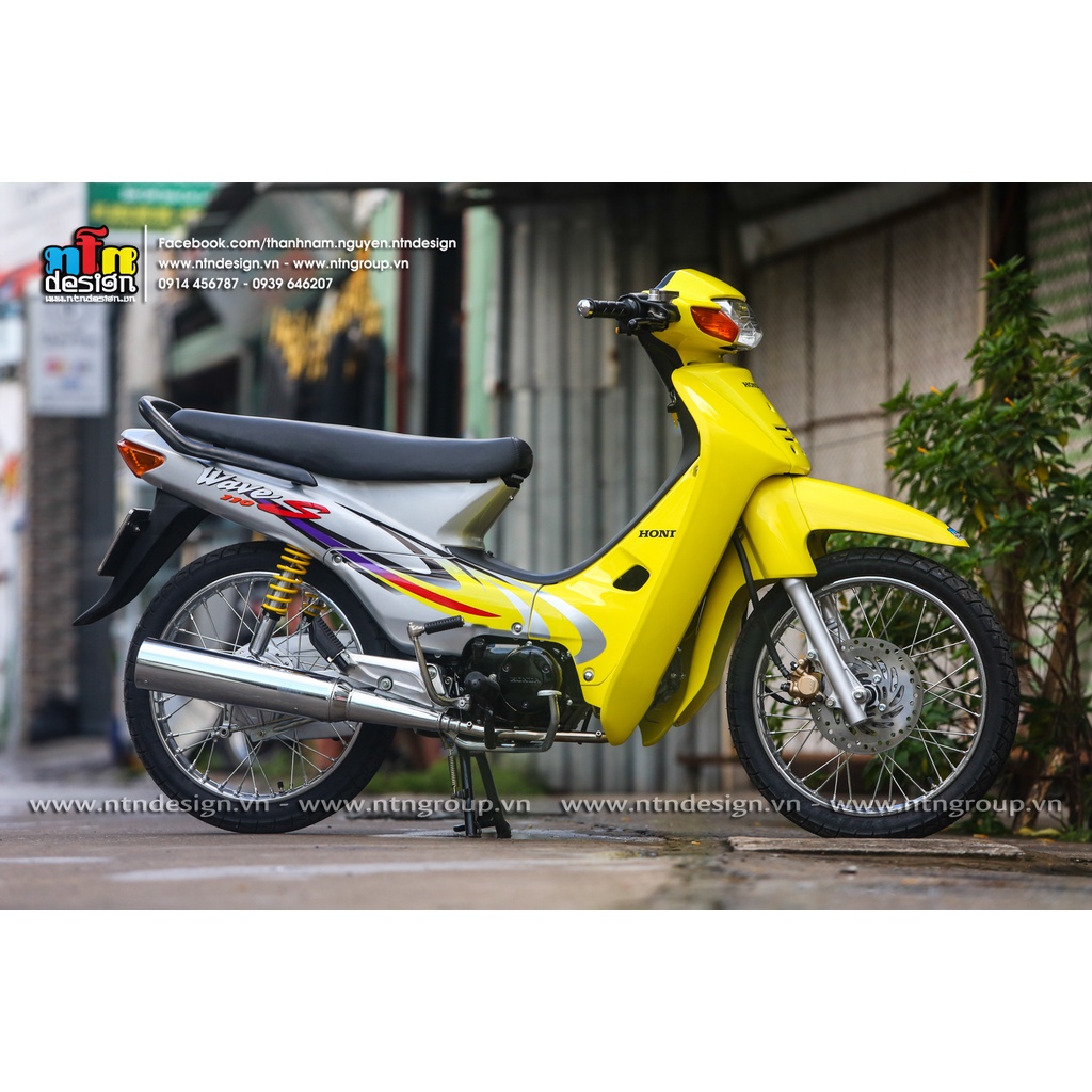 Tem rời Wave S 110 bạc vàng candy cao cấp , không bay màu