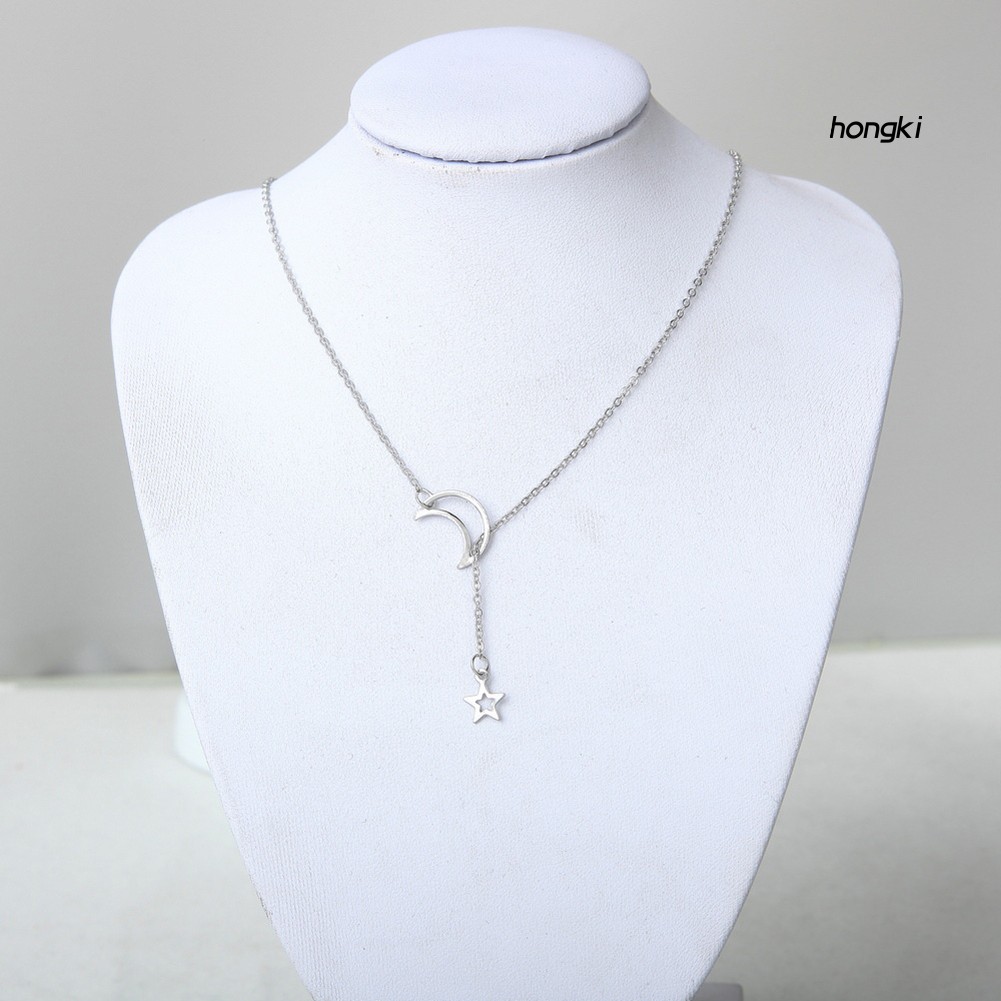 Dây Chuyền Choker Mặt Hình Mặt Trăng Và Ngôi Sao Thời Trang Cho Nữ