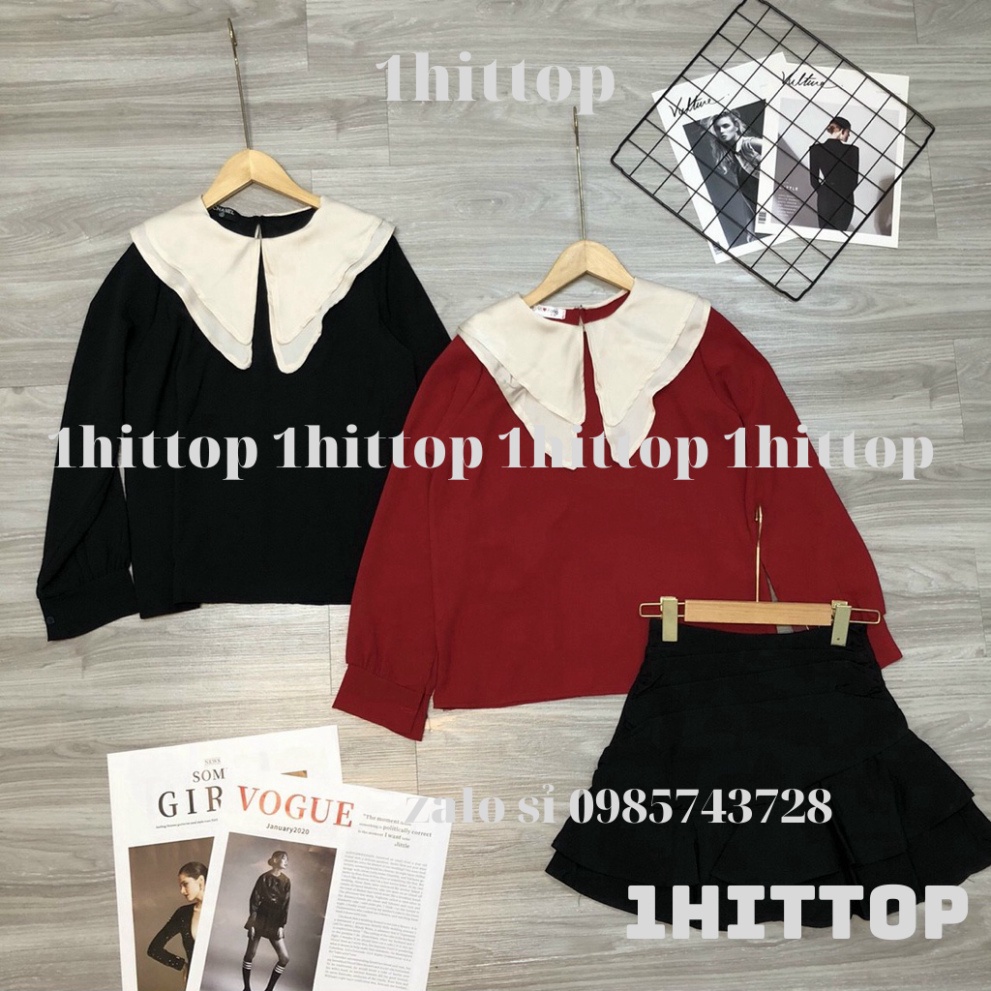 áo babydoll tiểu thư cổ bèo PN00033 1hittop