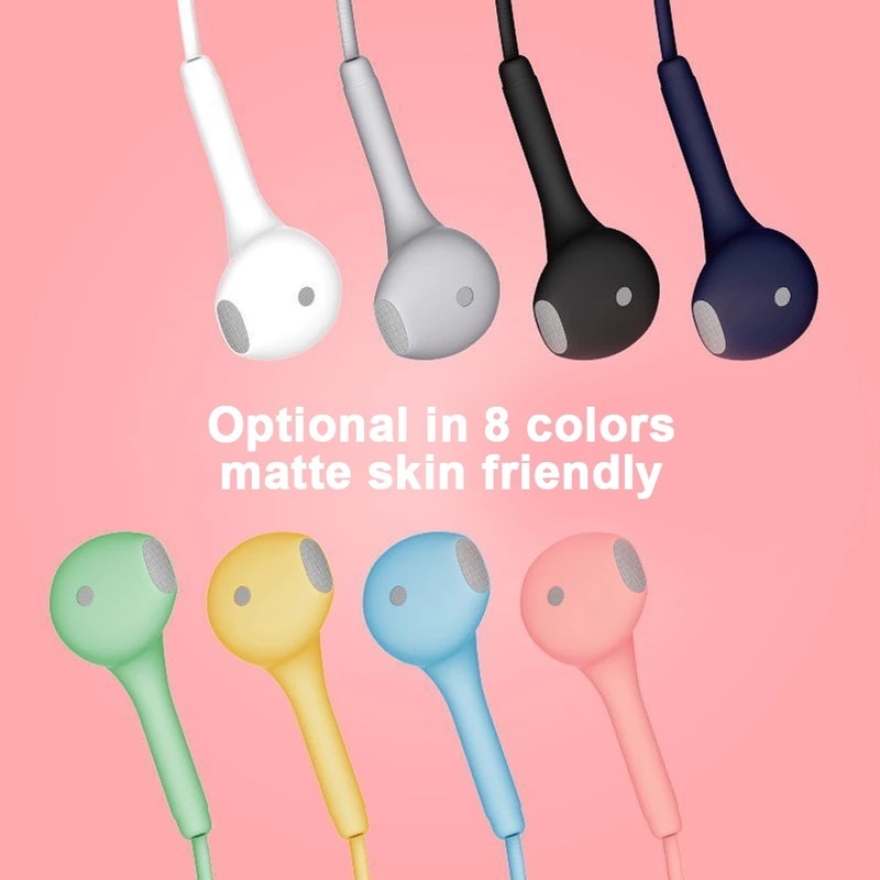 Tai nghe nhét tai thể thao có dây 3.5mm tích hợp micro chống ồn cho ĐT táo Android