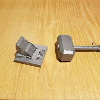 Mô hình 3D kim loại lắp ráp Búa Thor [ Chưa Lắp ]