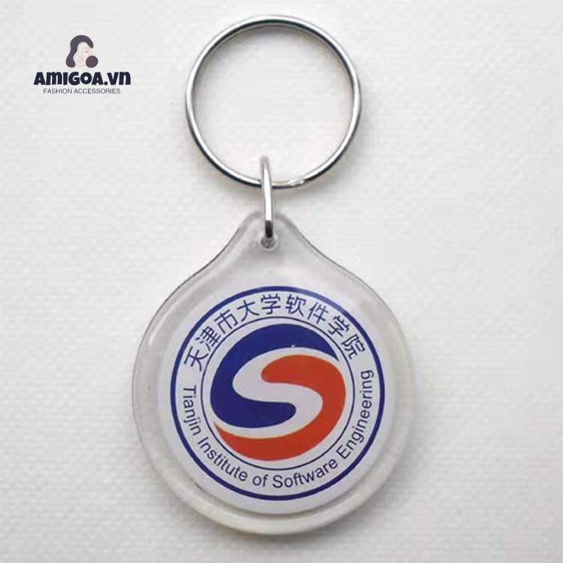 Móc Chìa Khóa Bằng Nhựa acrylic Họa Tiết Hoạt Hình Dễ Thương