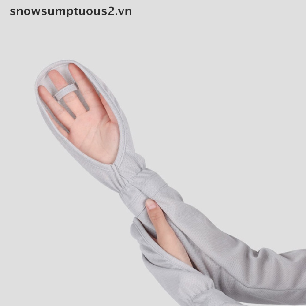 [Hàng mới về] Găng tay chống nắng bằng lụa lạnh thời trang màu hè dành cho nữ