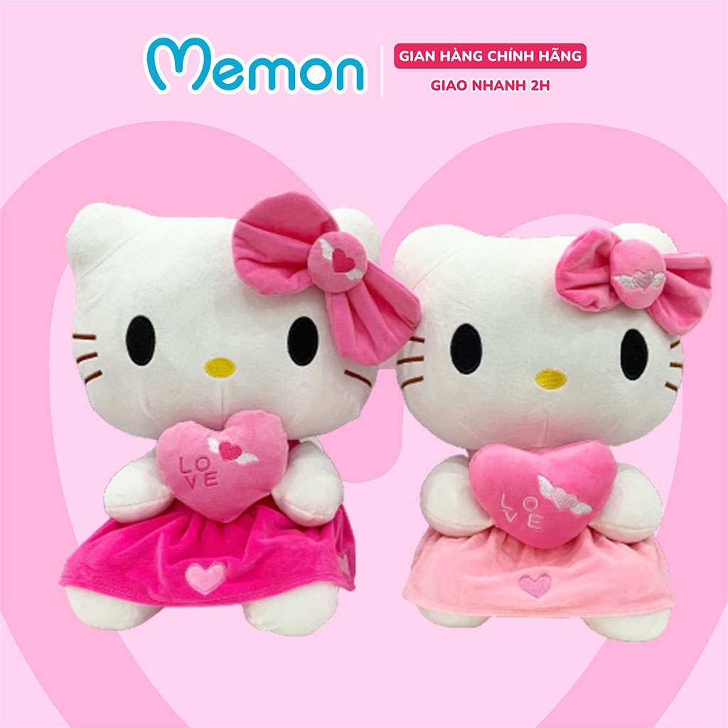 Gấu Bông Mèo Kitty Thiên Thần Cao Cấp Memon