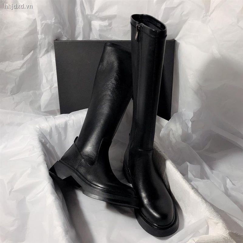 Giày Boot Cổ Cao Đế Dày Phong Cách Anh Quốc Quý Phái Dành Cho Nữ 2020