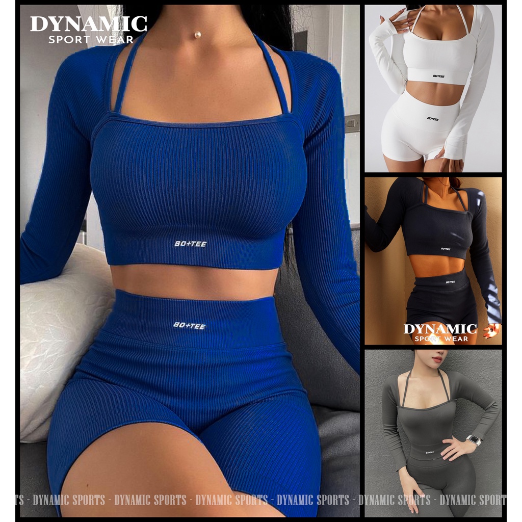 Tách lẻ Quần dài / Short/ Bra / Croptop / Áo dài tay tập Gym, Yoga, Aerobic Thể Thao nữ Trinity  dệt gân co giãn mềm mịn