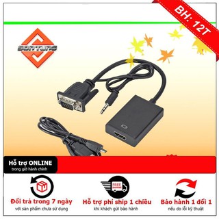 [BH12TH] [NEW]Bộ chuyển Đổi VGA sang HDMI full HD 1080p kèm Tín hiệu âm thanh
