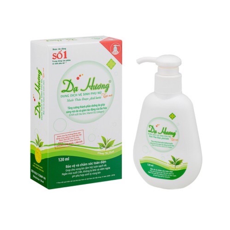 Dung dịch vệ sinh Dạ Hương Trà xanh 120ml và 100ml