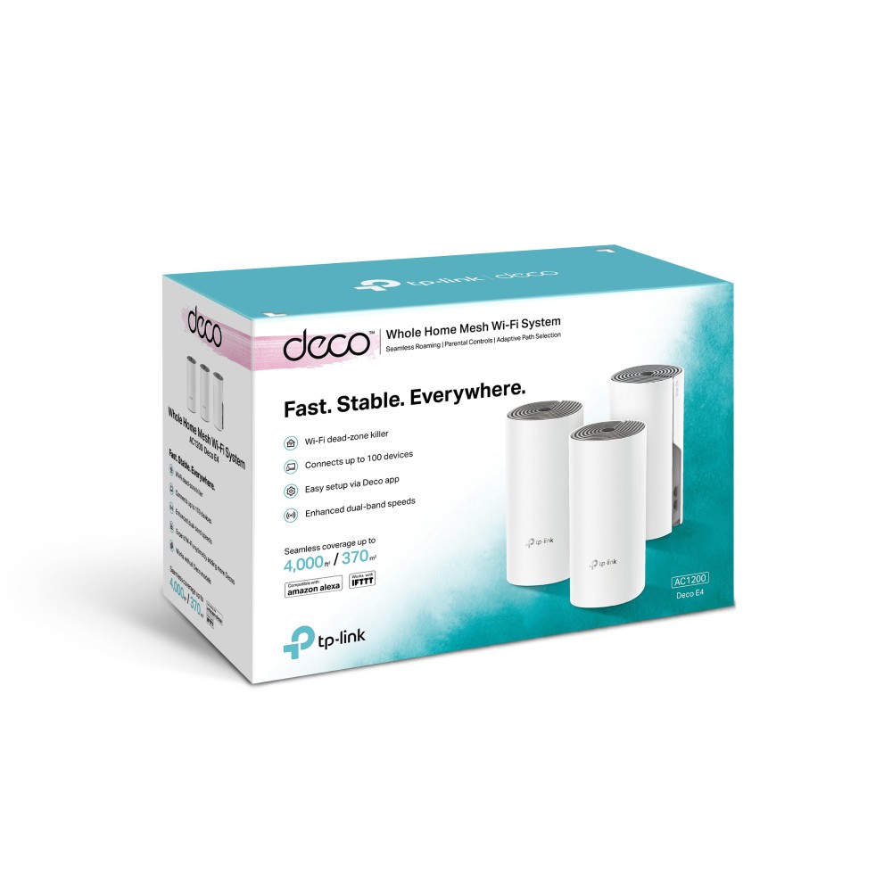 Bộ phát wifi TP-Link Deco E4 1-Pack Mesh AC1200Mbps (Chính Hãng TP-Link Việt Nam)