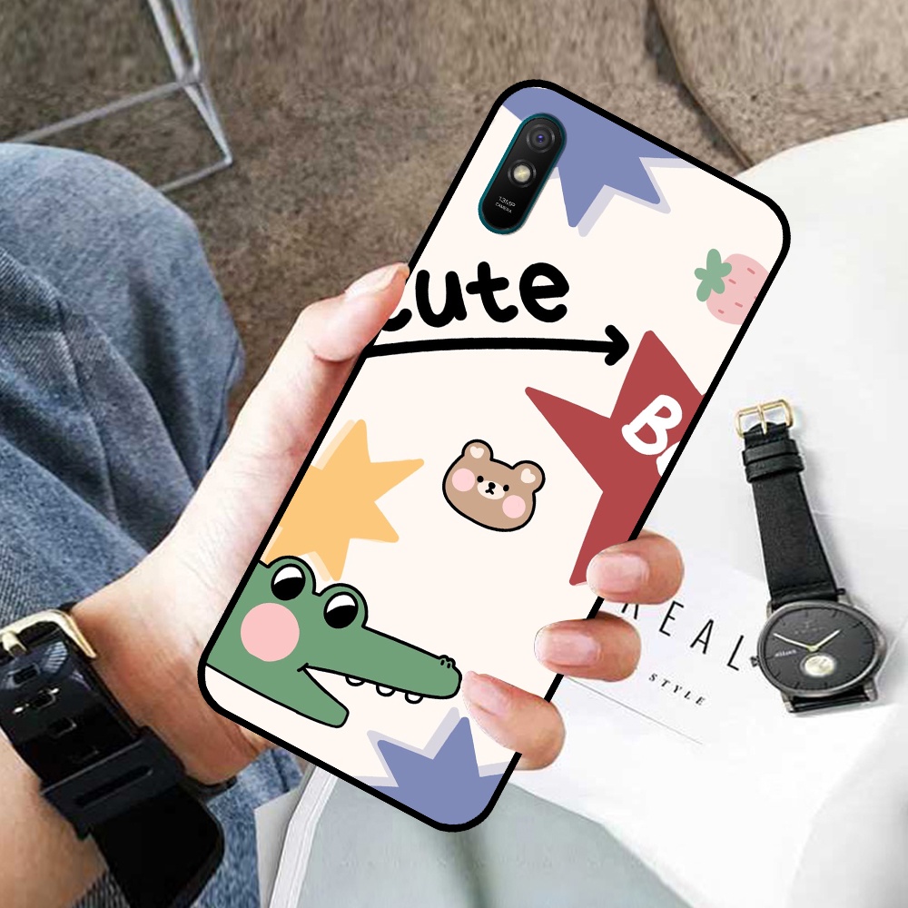 Ốp Xiaomi Redmi 9A in hình cá mập, khủng long dễ thương, cute (T01 - T06)