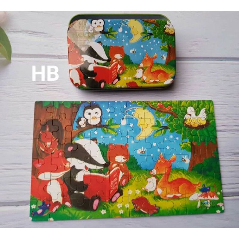 Tranh ghép 60 mảnh hộp thép