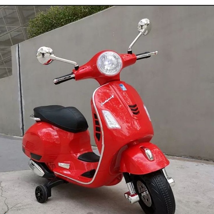 Xe máy điện trẻ em cao cấp VESPA Q618 ( Động cơ 12V, Bình ắc quy:bình 6V4.5AH)