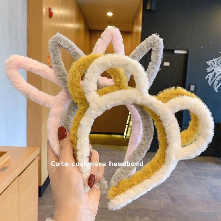 Bờm tóc, cài tóc Cosplay lông tai thỏ siêu đẹp