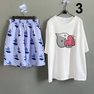[ CÓ 7 MẪU - COMBO TIẾT KIỆM ] Set áo Van + short Van cảtoon BT21 Unisex